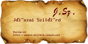 Jászai Szilárd névjegykártya