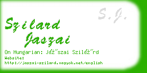 szilard jaszai business card